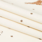 Stretch Cotton Sateen - White Giraffes and Diamonds - Span of Life Print - Mood Exclusive Kenko Collection