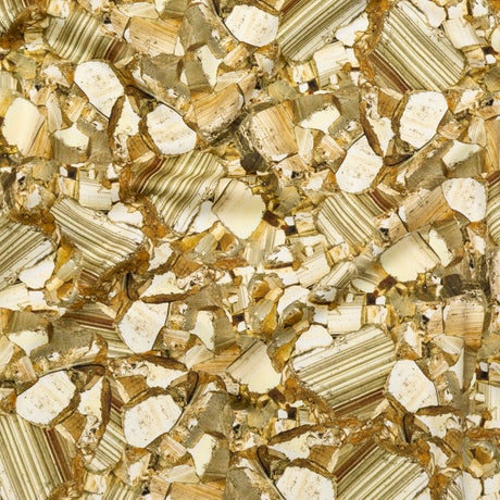 Stretch Cotton Sateen - Gold Rock Fragments - Conversation in Fragments Print - Mood Exclusive Kenko Collection