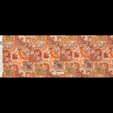 Stretch Cotton Sateen - Orange Patchwork - Gemlike Assemblage Print - Mood Exclusive Kenko Collection