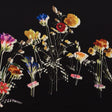 Stretch Polyester Crepe Panel - Black and Rainbow Floral - The Power of Will Print - Mood Exclusive Crow Collection