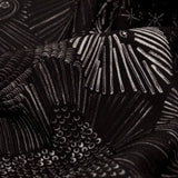 Stretch Polyester Crepe - Black Feathers - Miscellaneous Phenomena Print - Mood Exclusive Crow Collection