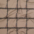 Stretch Cotton Sateen - Fawn Floral Windowpanes - The Prediction Print - Mood Exclusive Crow Collection