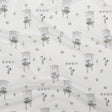 Cotton Voile - White Skeleton Marionettes - My Friend's Story Print - Mood Exclusive Crow Collection