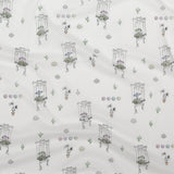 Cotton Voile - White Skeleton Marionettes - My Friend's Story Print - Mood Exclusive Crow Collection