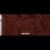 Stretch Polyester Crepe - Rust Floral - Poppy Paradise Print - Mood Exclusive Serengeti Collection