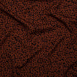 Stretch Polyester Crepe - Rust Floral - Poppy Paradise Print - Mood Exclusive Serengeti Collection