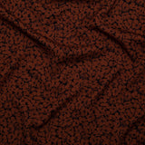 Stretch Polyester Crepe - Rust Floral - Poppy Paradise Print - Mood Exclusive Serengeti Collection