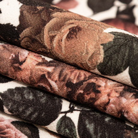 Stretch Polyester Crepe - White and Green Floral - Ethereal Verdure Print - Mood Exclusive Serengeti Collection