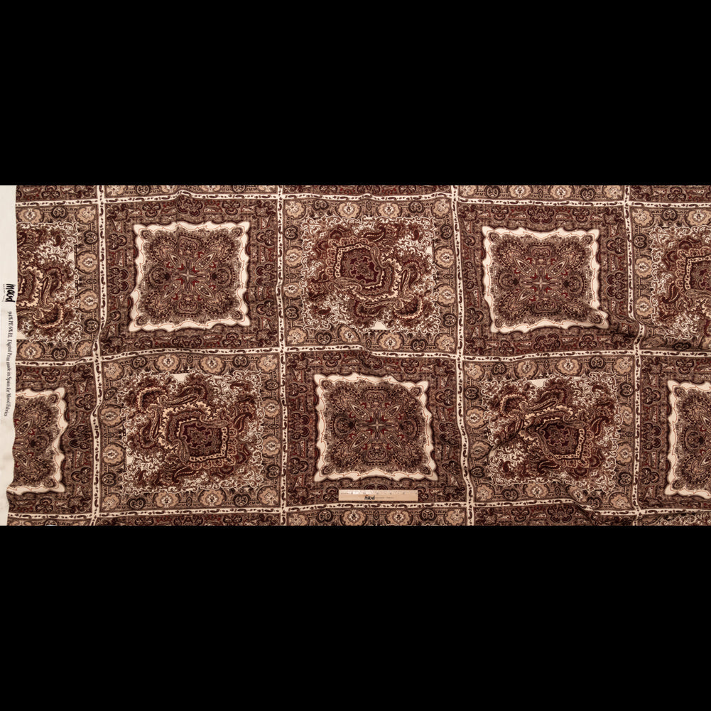 Stretch Polyester Crepe - Bandana Patchwork - Majestic Medley Print - Mood Exclusive Serengeti Collection