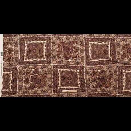 Stretch Polyester Crepe - Bandana Patchwork - Majestic Medley Print - Mood Exclusive Serengeti Collection