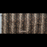 Stretch Cotton Sateen - Black and Beige Snakeskin - Slithering Sophistication Print - Mood Exclusive Serengeti Collection