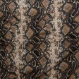 Stretch Cotton Sateen - Black and Beige Snakeskin - Slithering Sophistication Print - Mood Exclusive Serengeti Collection