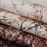 Stretch Cotton Sateen Panel - Brown Tree Branches - Celestial Canopy Print - Mood Exclusive Serengeti Collection
