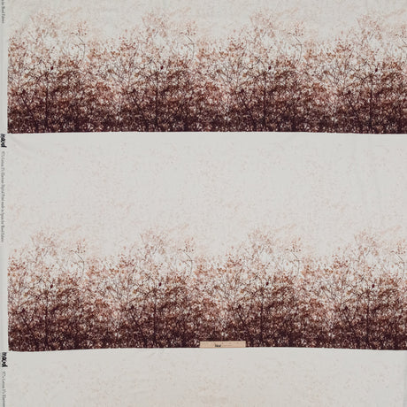Stretch Cotton Sateen Panel - Brown Tree Branches - Celestial Canopy Print - Mood Exclusive Serengeti Collection