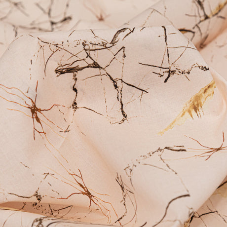 Cotton Voile - Pale Pink Abstract - Fragmented Impressions Print - Mood Exclusive Serengeti Collection