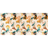 Rayon Challis - Multi Watercolor Figures and Shapes - Wayfaring Woman Print - Mood Exclusive Tumunyana Collection