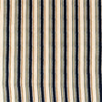 Stretch Cotton Sateen - Natural and Navy Stripes - Linear Transcendence Print - Mood Exclusive Tumunyana Collection
