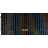 Stretch Cotton Sateen - Navy and Blue Stripes - Linear Transcendence Print - Mood Exclusive Tumunyana Collection