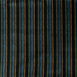 Stretch Cotton Sateen - Navy and Blue Stripes - Linear Transcendence Print - Mood Exclusive Tumunyana Collection
