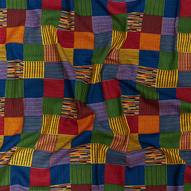 Mood Exclusive Palladian Patchwork Linen and Rayon Woven