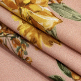 Rayon Challis - Pink, Yellow and White Rose Sprays - Bella Verona Print - Mood Exclusive Viso Collection