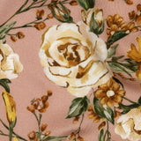 Rayon Challis - Pink, Yellow and White Rose Sprays - Bella Verona Print - Mood Exclusive Viso Collection