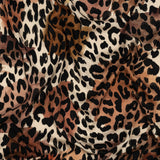 Rayon Challis - Beige and Black Leopard Spots - Animato Print - Mood Exclusive Viso Collection