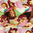 Rayon Challis - Rainbow Painterly Faces - Artemisia Print - Mood Exclusive Viso Collection
