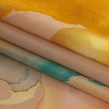Cotton Voile - Rainbow Painterly Abstract - Fresco Print - Mood Exclusive Viso Collection