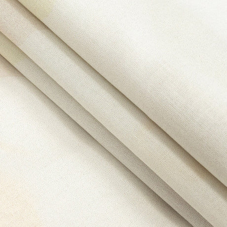 Cotton Voile - White and Yellow Floral and Faces - La Donna Print - Mood Exclusive Viso Collection