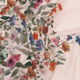 Cotton Voile - Pink and Multicolor Floral Border - Adagio Print - Mood Exclusive Viso Collection