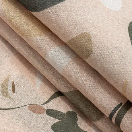 Cotton Voile - Pink and Gray Faces - Le Muse Print - Mood Exclusive Viso Collection