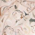 Cotton Voile - Pink and Gray Faces - Le Muse Print - Mood Exclusive Viso Collection
