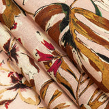 Linen and Rayon Woven - Pink Floral - Primavera Print - Mood Exclusive Viso Collection
