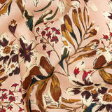 Linen and Rayon Woven - Pink Floral - Primavera Print - Mood Exclusive Viso Collection