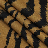 Rayon Challis - Orange Tiger Stripes - Genus Panthera Print - Mood Exclusive Rio Collection