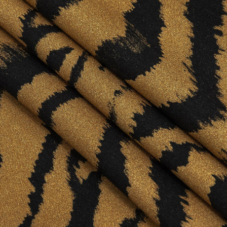Rayon Challis - Orange Tiger Stripes - Genus Panthera Print - Mood Exclusive Rio Collection