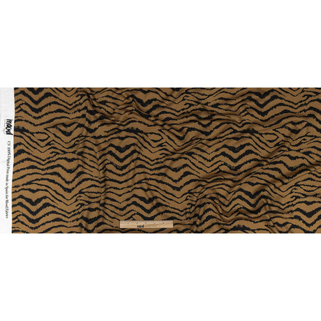 Rayon Challis - Orange Tiger Stripes - Genus Panthera Print - Mood Exclusive Rio Collection