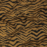 Rayon Challis - Orange Tiger Stripes - Genus Panthera Print - Mood Exclusive Rio Collection