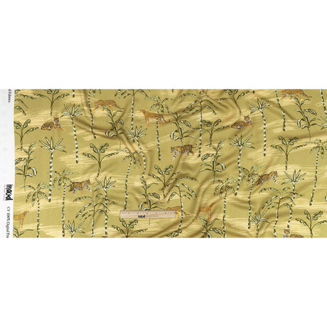 Rayon Challis - Palm Trees and Big Cats - Cerrado Print - Mood Exclusive Rio Collection