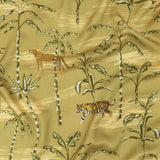 Rayon Challis - Palm Trees and Big Cats - Cerrado Print - Mood Exclusive Rio Collection