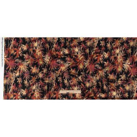 Rayon Challis - Black and Pink Palm Trees - Pindorama Print - Mood Exclusive Rio Collection