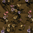 Stretch Cotton Sateen - Olive Floral - Rosa da Selva Print - Mood Exclusive Rio Collection