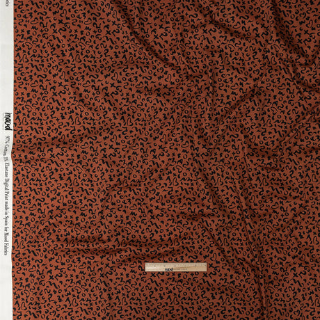 Stretch Cotton Sateen - Mango Doodle Spots - Ancient Iconography Print - Mood Exclusive Rio Collection