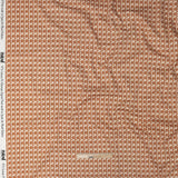 Stretch Cotton Sateen - Melon Geometric - Maloca Print - Mood Exclusive Rio Collection