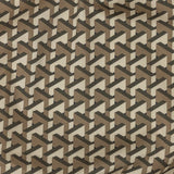 Stretch Cotton Sateen - Olive Geometric - Maloca Print - Mood Exclusive Rio Collection
