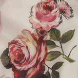 Cotton Voile - White and Pink Floral - Inhotim Blooms Print - Mood Exclusive Rio Collection