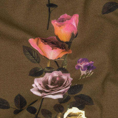 Cotton Voile - Olive Floral - Rosa da Selva Print - Mood Exclusive Rio Collection
