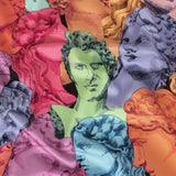 Stretch Cotton Sateen - Rainbow Roman Busts - Saccharine Statuary Print - Mood Exclusive Sugar Collection