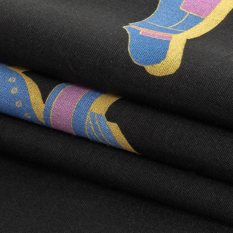 Cotton Voile - Black, Pink and Blue Astronauts in Space - Sweet Dreams Print - Mood Exclusive Sugar Collection